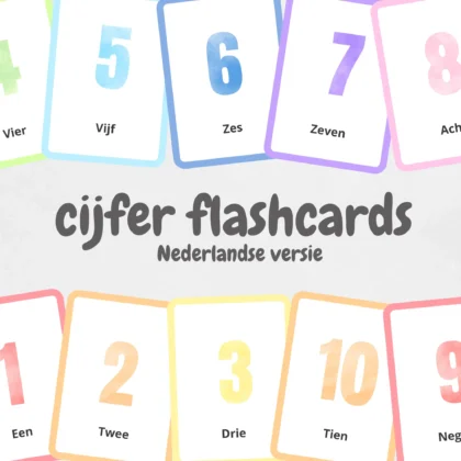 Printables4Kidz - Flashcards Cijfers