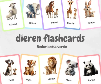Printables4Kidz - Flashcards Dieren