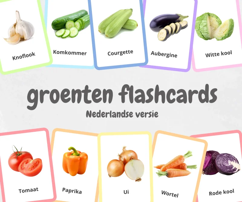 Printables4Kidz - Flashcards Groenten